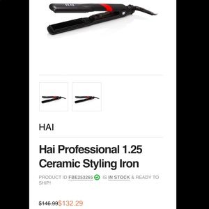 1.25 Ceramic styling iron HAI
